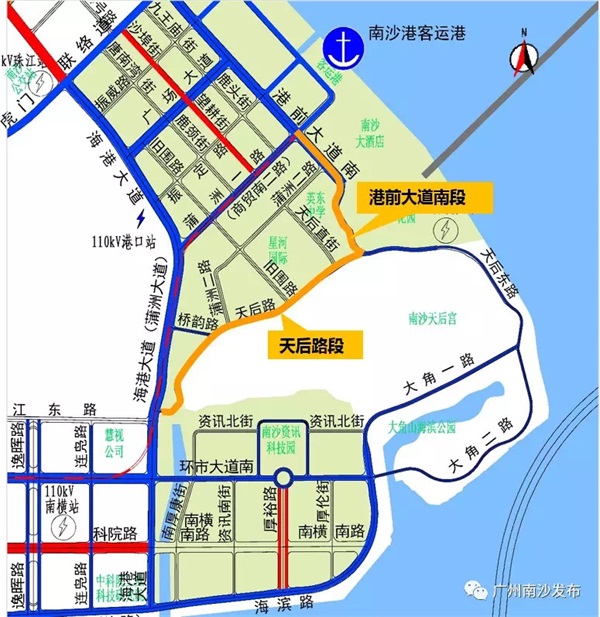 总投资超5000万元南沙将对这两条主路进行品质化提升改造